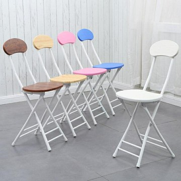 便攜小板凳子摺疊椅子家用餐椅靠背椅陽台凳子摺疊凳迷你宿舍椅子