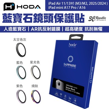 HODA 藍寶石 鏡頭貼 保護貼 iPad Air 11 13 M3 M2 2025 mini A16 A17 Pro