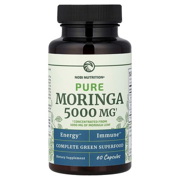 Nobi Nutrition, 全淨辣木，5,000 毫克，60 粒膠囊