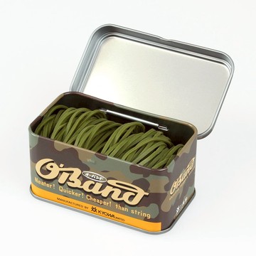 日製 天然橡膠束繩 ( 迷彩鐵盒 迷彩綠30g)