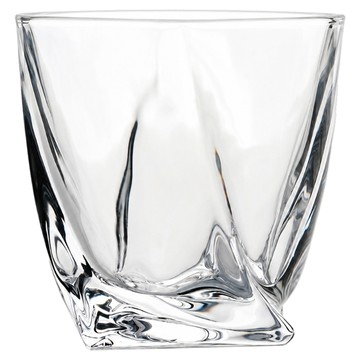 BRAVOMART 厚底水晶玻璃威士忌杯 扭曲杯 390ml  1個  93.6 x 94.3mm