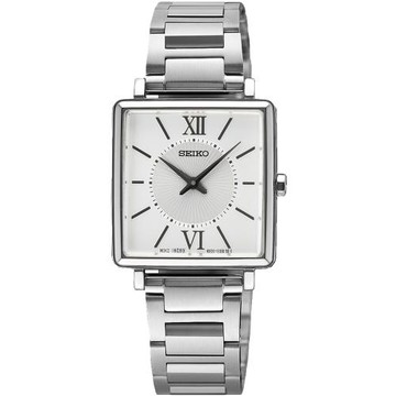 SEIKO 精工 CS系列經典羅馬方形腕錶/銀/25.1mm (4N30-00N0S/SWR111P1)SK003