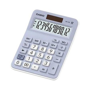 卡西歐CASIO桌上型計算機/12位元/MX-12B-LB/淺藍