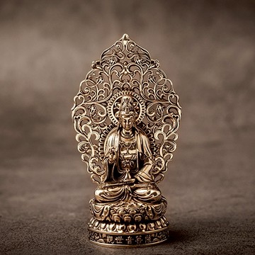 【JK銀飾】 觀世音菩薩 ／黃銅擺件