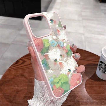 磁吸款可愛貓咪手機殼iPhone17/18潮16plus蘋果15promax防摔14卡通13 12 11