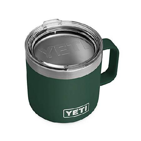 YETI (イエティ) Rambler 14オンス マグ、ステンレススチール、真空保温 標準蓋付き並行輸入