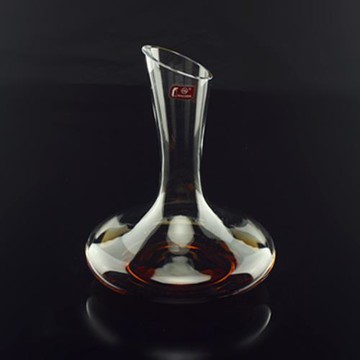 水晶醒酒器大肚斜口醒酒器冷切口螺紋分酒器家用歐式紅酒分酒壺