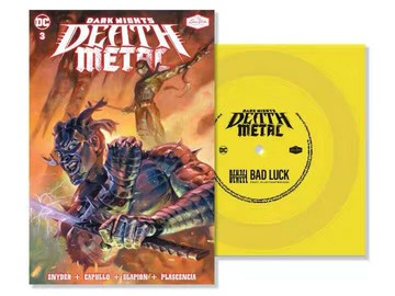 DC系列Dark Nights Death Metal 3 7寸方形黃膠 1LP+32P漫畫