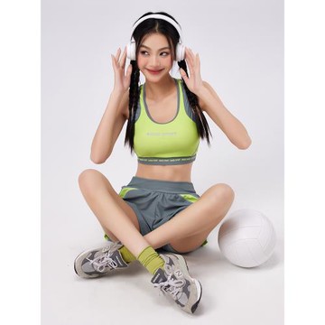 泳衣女分體背心運動短褲兩件套2025新款泡溫泉度假瑜伽顯瘦游泳裝