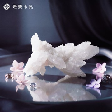 【羽毛方解石】原礦 擺件 聚寶盆  手鍊 手鏈 招財 開運 白水晶 紫水晶 直播 聚寶水晶