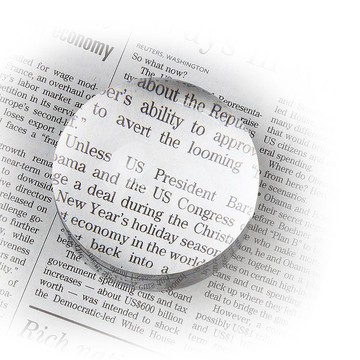 3.5x/9.8D/64mm 台灣製壓克力文鎮型放大鏡【A035】