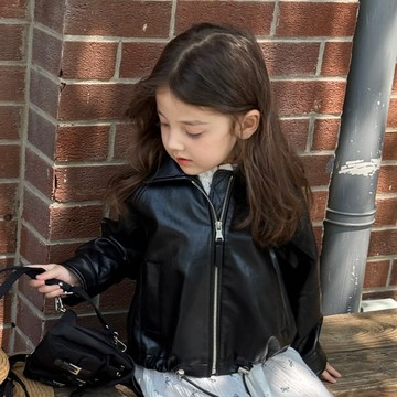 90-130 小街頭時尚皮革外套