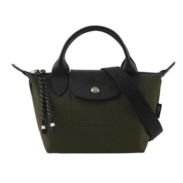 LONGCHAMP LE PLIAGE ENERGY 迷你再生帆布二用包(卡其綠)