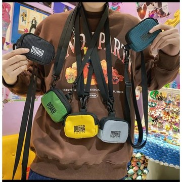 帆布迷你硬幣鑰匙零錢包薄款女男拉鏈學生兒童錢包卡包可愛耳機包