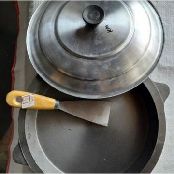 loyang martabak cor baja + tutup + cape