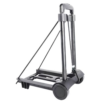 ANTIAN 折疊伸縮拉桿手推車 30kg承重  黑色  1個