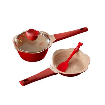 didinika寶寶輔食鍋迪迪尼卡多功能嬰兒不粘鍋兒童煎煮一體小奶鍋