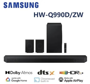 三星 11.1.4聲道 藍牙家庭劇院聲霸 HW-Q990D Q990D 天空聲道  廠商直送不安裝