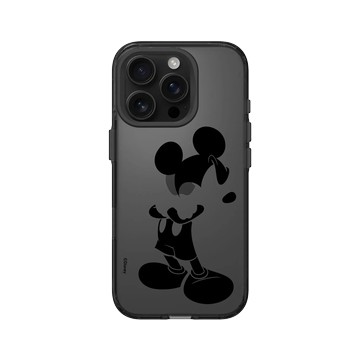 iPhone 16 Pro Clear (相機按鈕) 酷墨灰 - 迪士尼-米奇 Mickey - 黑標款-米奇只有黑色