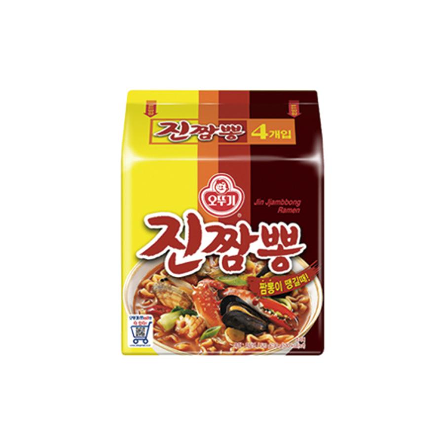 オットギ ジンチャンポン 130g マルチパック (4個入)   韓国食品 韓国ラーメン