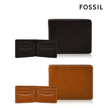 【FOSSIL 官方旗艦館】Tremont 義大利皮革真皮皮夾 (禮盒組附鐵盒，兩色可選)