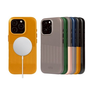 Herring 磁吸皮革手機殼 - iPhone 16 / 16 Pro / 16 Plus / 16 Pro Max 渡鴉黑（iPhone 16 Pro)