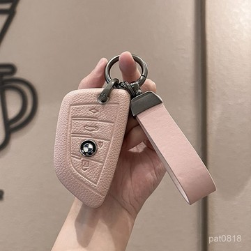 熱賣 BMW刀鋒 寶馬3係鑰匙套 晶片鎖匙包 鑰匙皮套 新x1車x3 x5 刀鋒 三係 真皮鑰匙圈