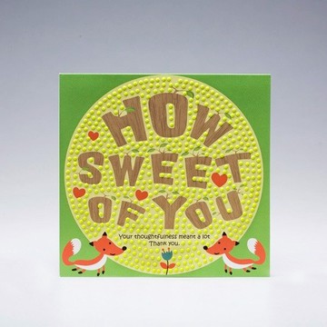 【GFSD】水鑽精品-手工感謝卡-貼心的你~