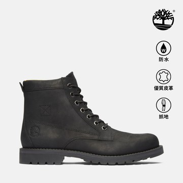 Timberland 男款黑色戶外休閒防水靴|A44P1015