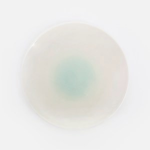 查莉強化瓷平盤18.8cm 映湖青