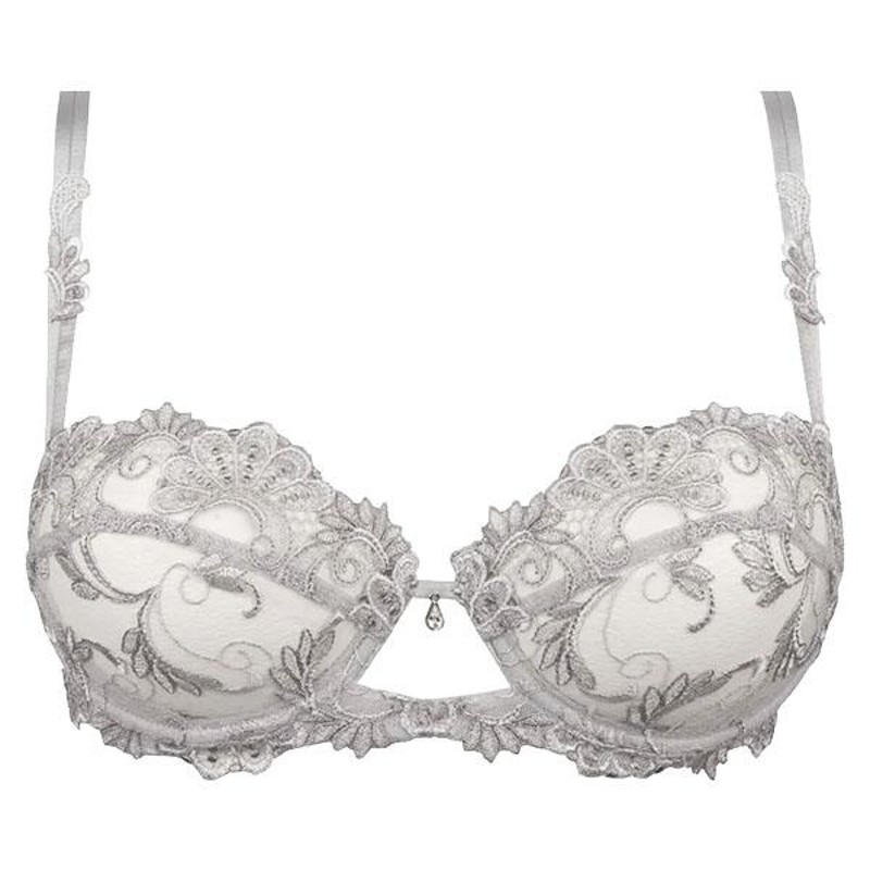 lingerie パッドなし3 4ブラ シルバー 品番ACC3088