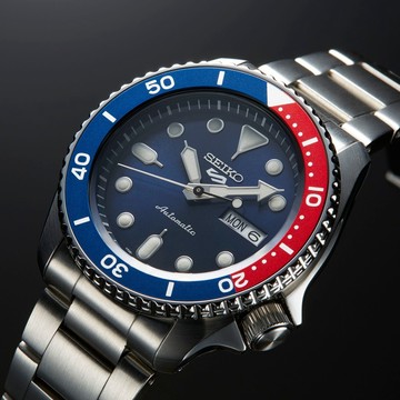 SEIKO 精工 5 Sports 系列 可樂圈水鬼機械錶-42.5mm(SRPD53K1/4R36-07G0R)