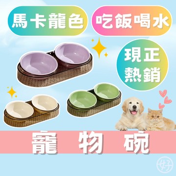 （雙碗❤️貓狗適用）寵物碗 貓碗 狗碗 寵物雙碗 飼料碗 貓飼料碗 分離式 護頸貓碗 護頸寵物碗 水碗  寵物餵食器