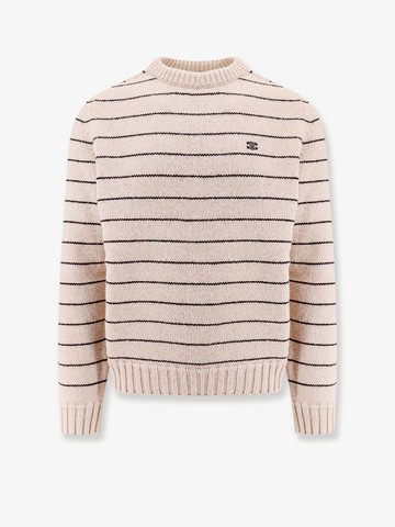 Wool sweater with triomphe embroidery on the front - CELINE - gender_Man