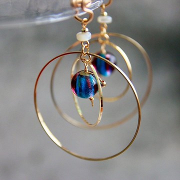 無痛耳夾/立體星球耳環(大款)