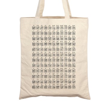 音樂吉他和弦譜 帆布購物袋/環保提袋 生日 耶誕 交換禮物