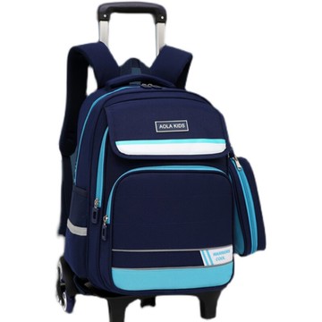 兒童拉桿包 兒童拉桿書包小學生男孩拖拉六輪爬樓梯防水大容量女童2021年新款 【CM8572】