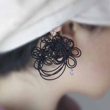 單邊耳環式耳夾 - 影落微語