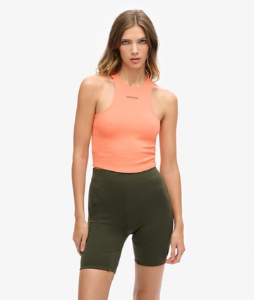 Superdry Women's Women's Code Tech Racer Vest Top Cream / Pastelline Coral - Size: 10 Size: 6