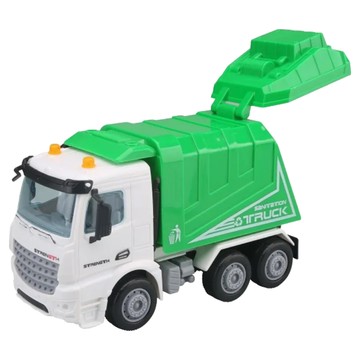 樂彩森林 磨輪車系列  1:40  環保垃圾車 白色 + 綠色