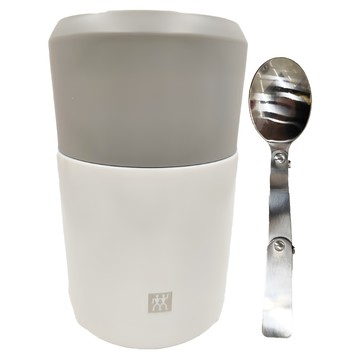 ZWILLING 雙人 18/10不鏽鋼 食品保溫杯 附湯匙 10 x 10 x 17cm 500g  銀白色  700ml  1個