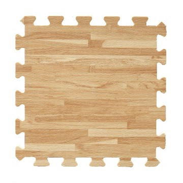 [家速配]歐風質感木紋地墊(1公分)-淺拼木紋8片