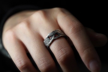 925 純銀沉積岩戒指( MW R1044)