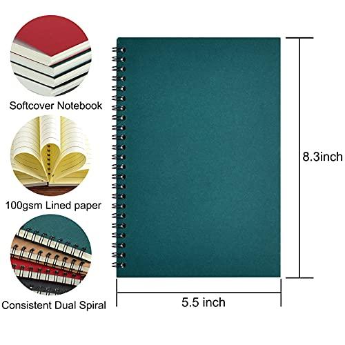 12 Pack Soft Cover Spiral Notebook Journal Wirebound Memo Notepads Diary No
