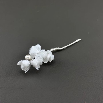 Closeness 親密復古感銀枝小花髮飾