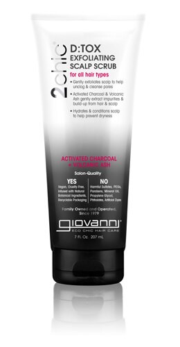 Giovanni 2chic D:Tox Exfoliating Scalp Scrub Activated Charcoal + Volcanic Ash 7 fl oz