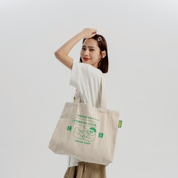 台味聯名企劃 - 純發標語印圖大帆布包