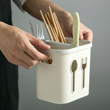 【2個裝】筷子收納盒刀架廚房瀝水筷子籠筷子桶【不二雜貨】