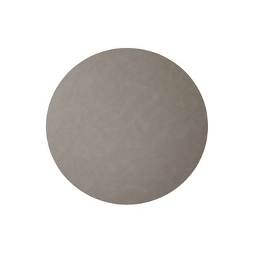 CLOUD 皮革地墊（圓形、淺灰、小）