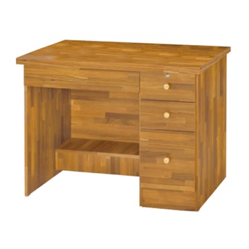 文創集 心語3.5尺四抽書桌-104x57x75cm免組